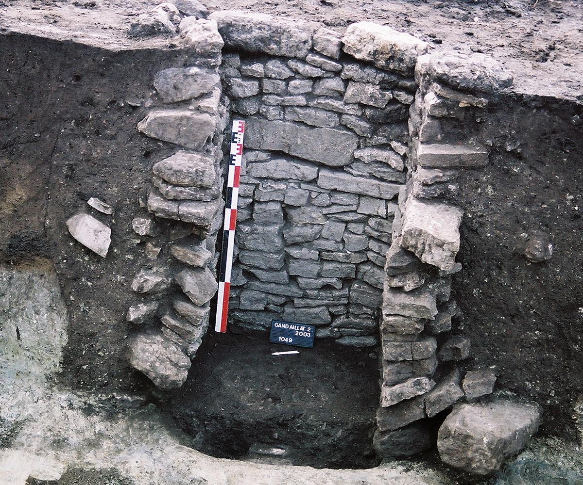 Puits gaulois, site d'Aulnat, Clermont-Ferrand (Puy-de-Dôme)